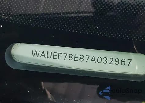 2007 Audi A4 2.0T z USA, uszkodzony, nr VIN WAUEF78E87A032967